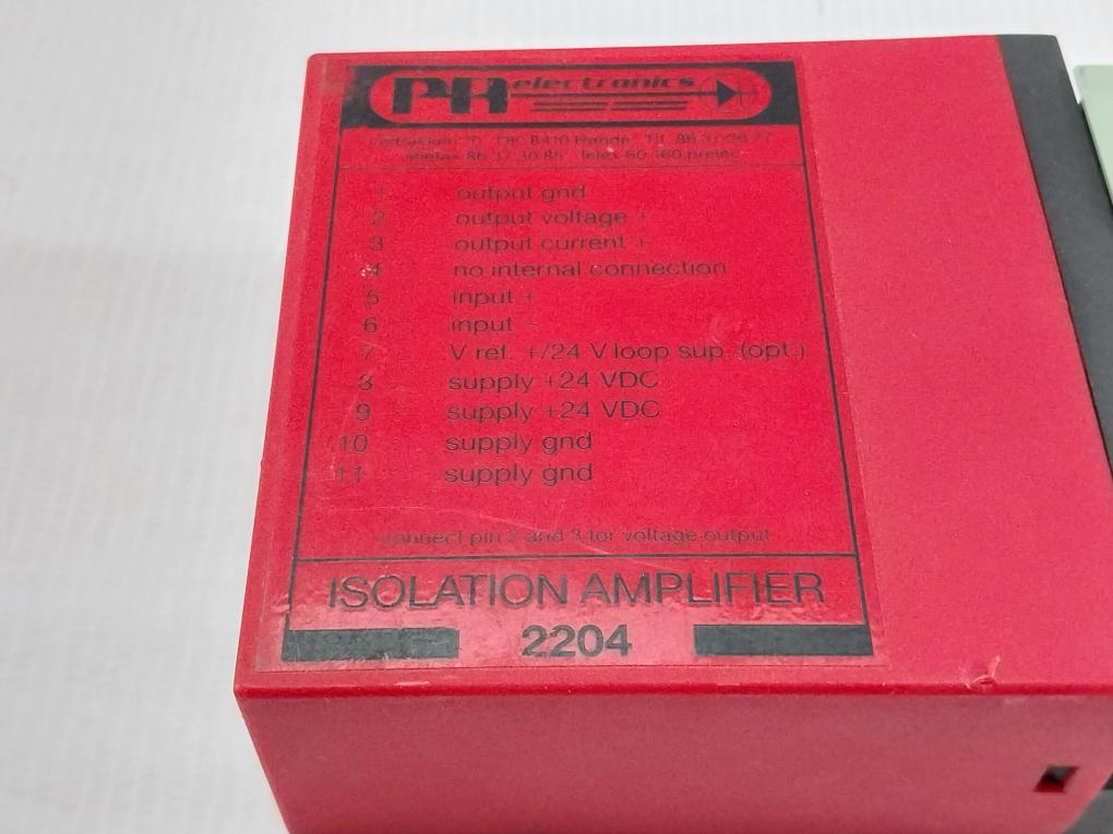 Isolation Amplifier With Base 2204 B2Bx Pr Electronics Input: 0-10V