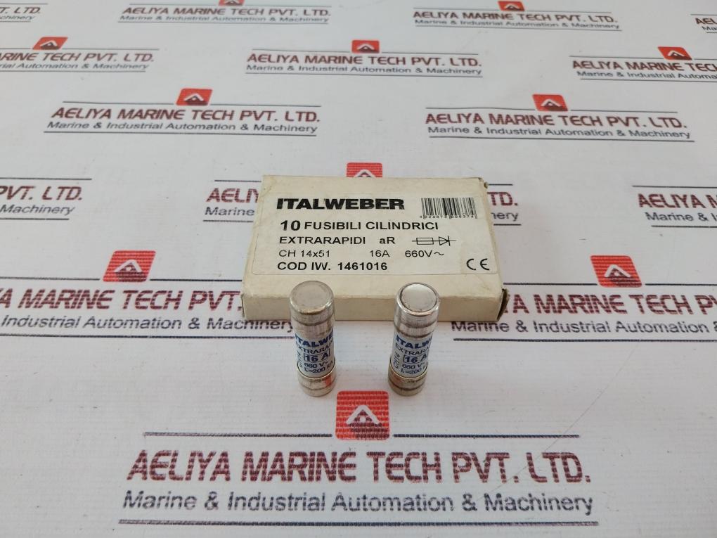 Lot of 10x Italweber 16a Ch14 Fuse 660v