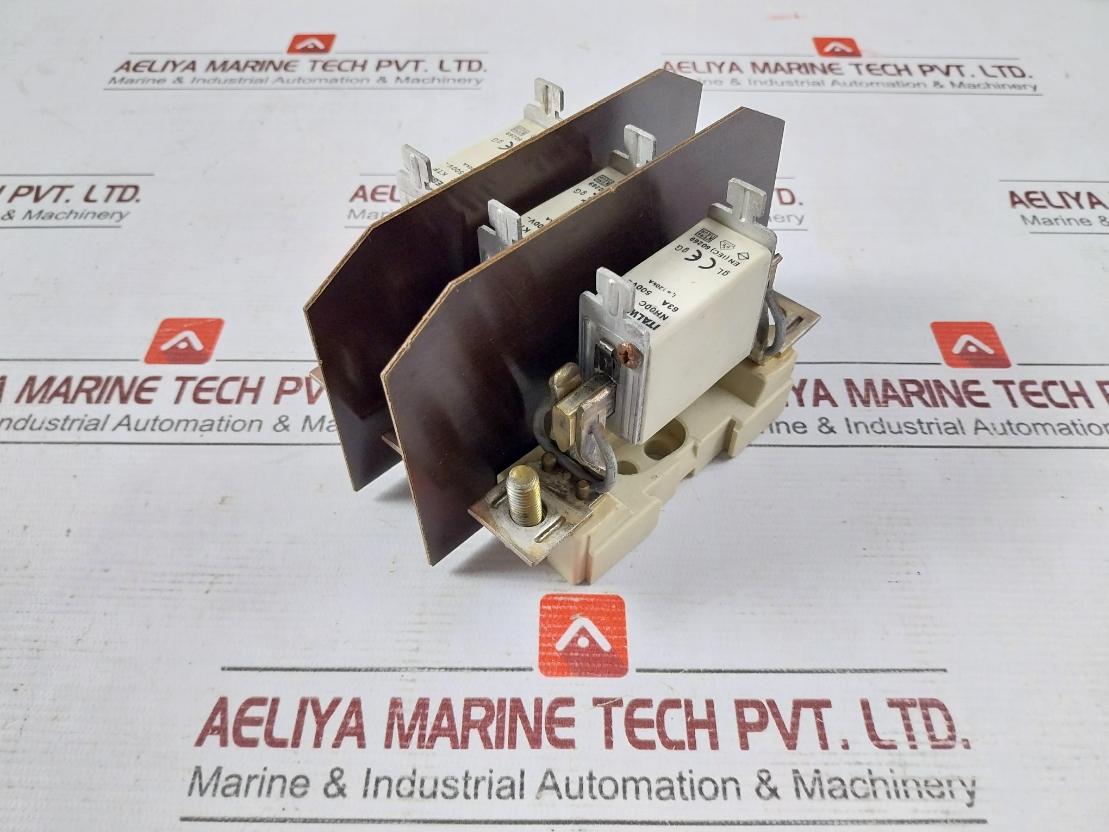 Italweber Nh00C Ktf Fuse With Base Block 63A 500V Gr00 00/3Na