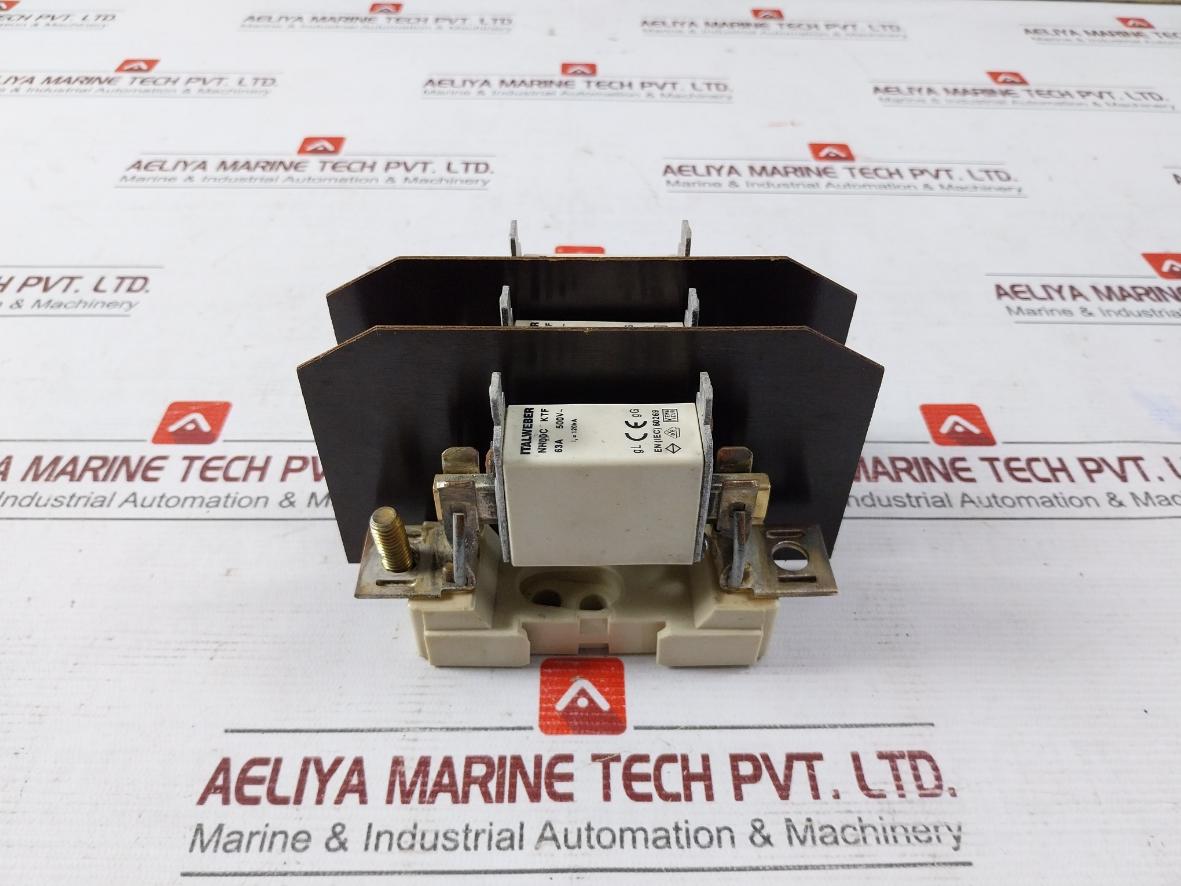 Italweber Nh00C Ktf Fuse With Base Block 63A 500V Gr00 00/3Na