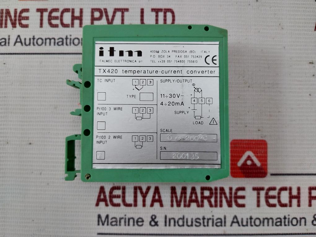 Itm Tx420 Temperature-current Converter 11÷30V Dc 4÷20 Ma