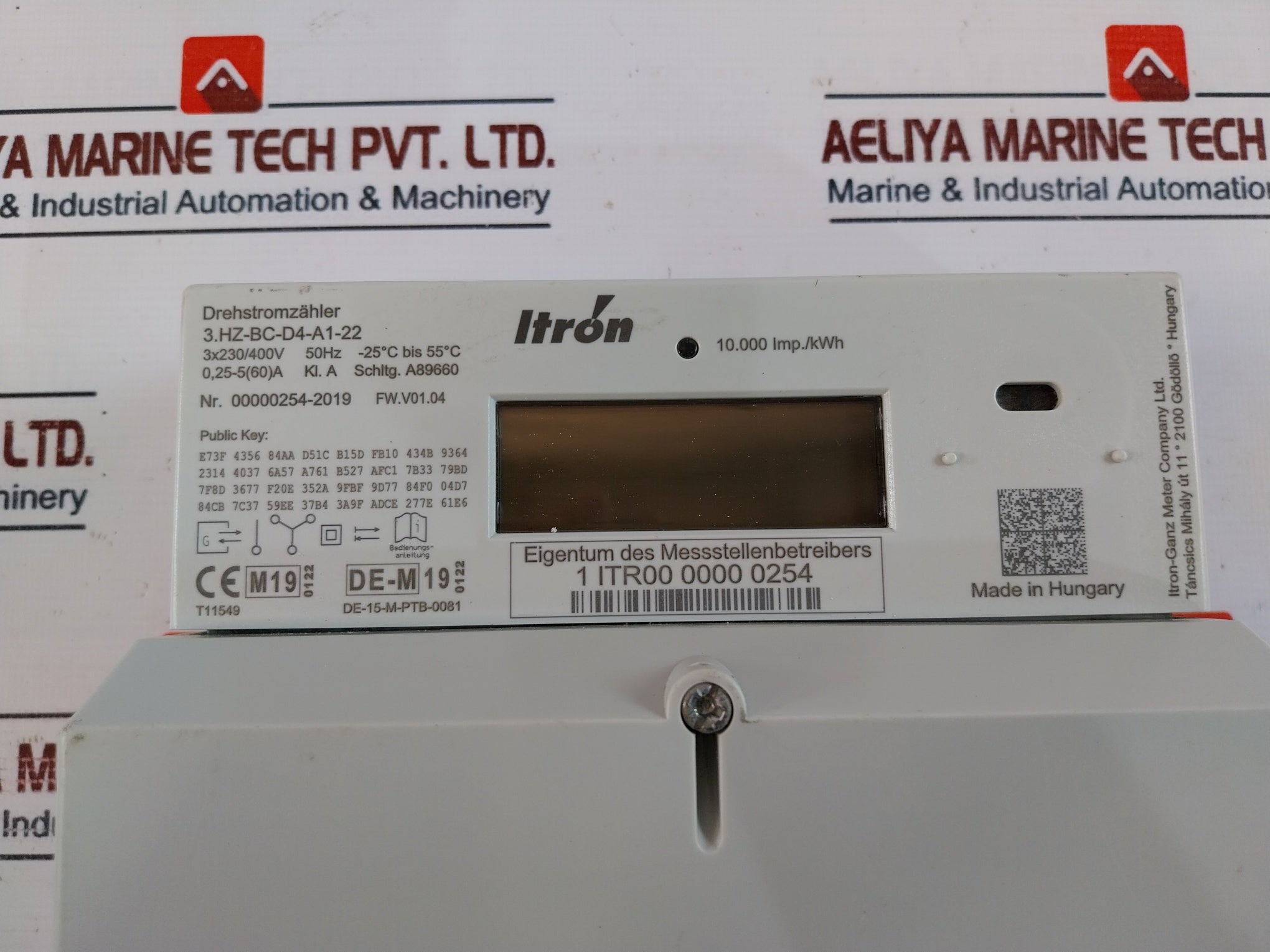 Itron 3.Hz-bc-d4-a1-22 Three-phase Meter 10,000 Imp./Kwh