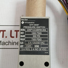 Itt 125/250V Ac Pressure Switch 225P1Cc3Brw-834