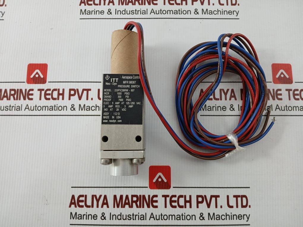 Itt Neo-dyn 125/250 Vac Pressure Switch 225P1C3Brw-607