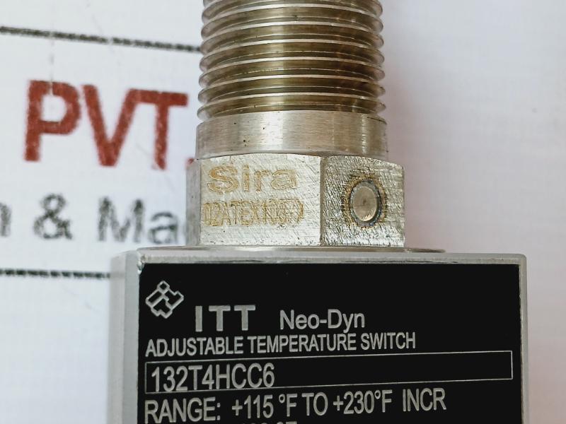 Itt Neo-dyn 132t4hcc6 Adjustable Temperature Switch Sira 02atex1087x