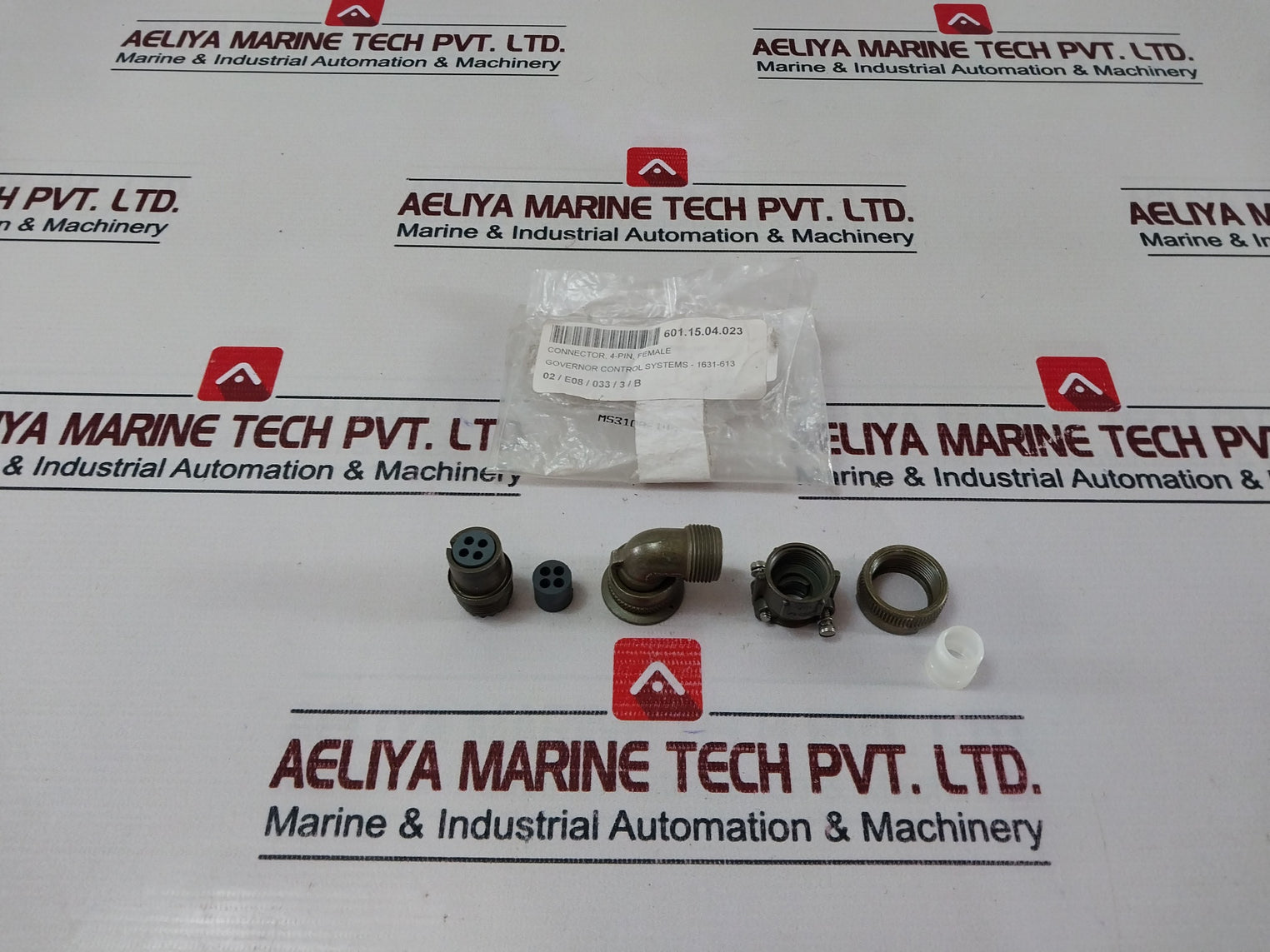 Itt Cannon Ms3108E14S-2S 4-pin Female Connector Governor Control System