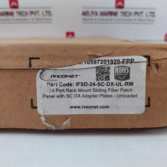 Iveonet Ifsd-24-sc-dx-ul-rm Fiber Optic Patch Panel Rack Mount W/ Adapter Plate
