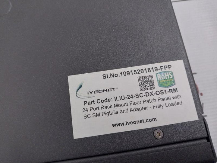 Iveonet Iliu-24-sc-dx-os1-rm 24 Port Rack Fiber Patch Panel