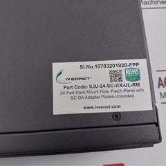 Iveonet Iliu-24-sc-dx-ul-rm 24-port Rack Mount Fiber Patch Panel