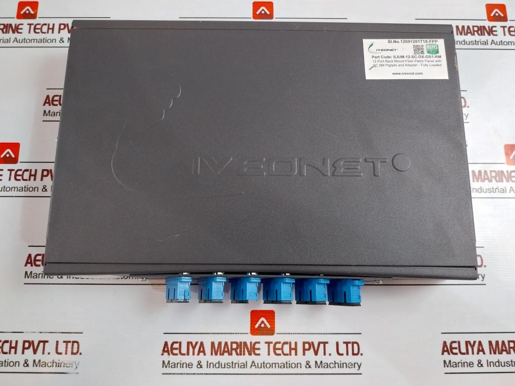 Iveonet Ilium-12-SC-DX-OS1-RM 12-Port Rack Mount Fiber Patch Panel