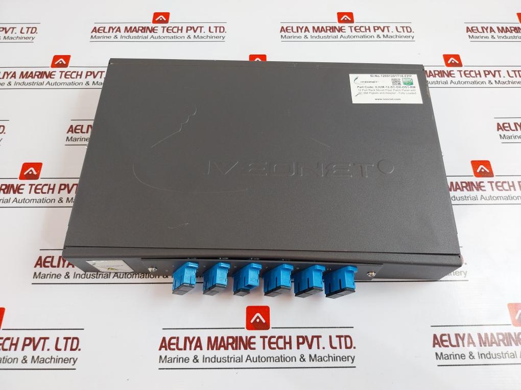 Iveonet Ilium-12-SC-DX-OS1-RM 12-Port Rack Mount Fiber Patch Panel