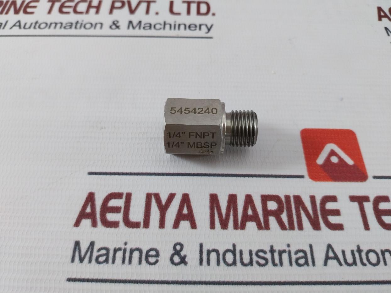 Ivi 5454240 Adapter 1/4 Inch Fnpt To 1/4 Inch Mbsp Ss 304