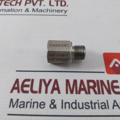 Ivi 5454240 Adapter 1/4 Inch Fnpt To 1/4 Inch Mbsp Ss 304