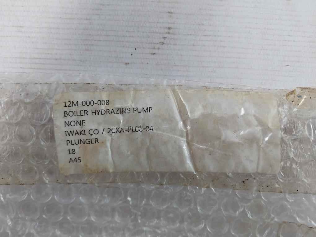 Iwaki 2Cxa-pl08-04 Plunger For Boiler Hydrazine Pump 1000213800