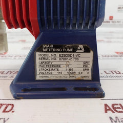 Iwaki Ezb20d1-vc Metering Pump 1.5 Gph 60 Psi