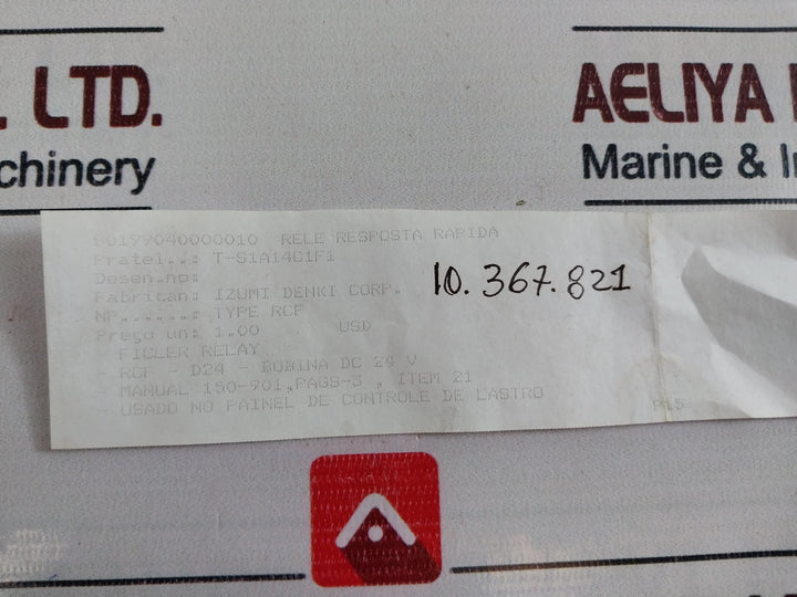 Izumi Rcf Dc 24V Fast Response Relay