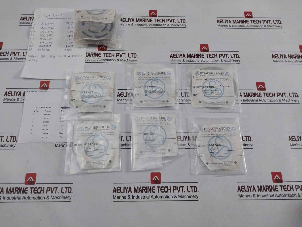 J.P. Sauer & Sohn 056235 Precision Sealing Ring Kit 031542