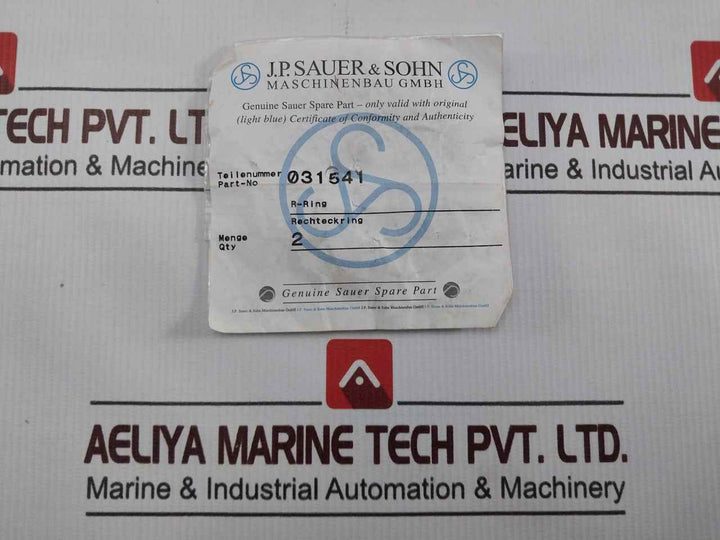 J.P. Sauer & Sohn 056235 Precision Sealing Ring Kit 031542