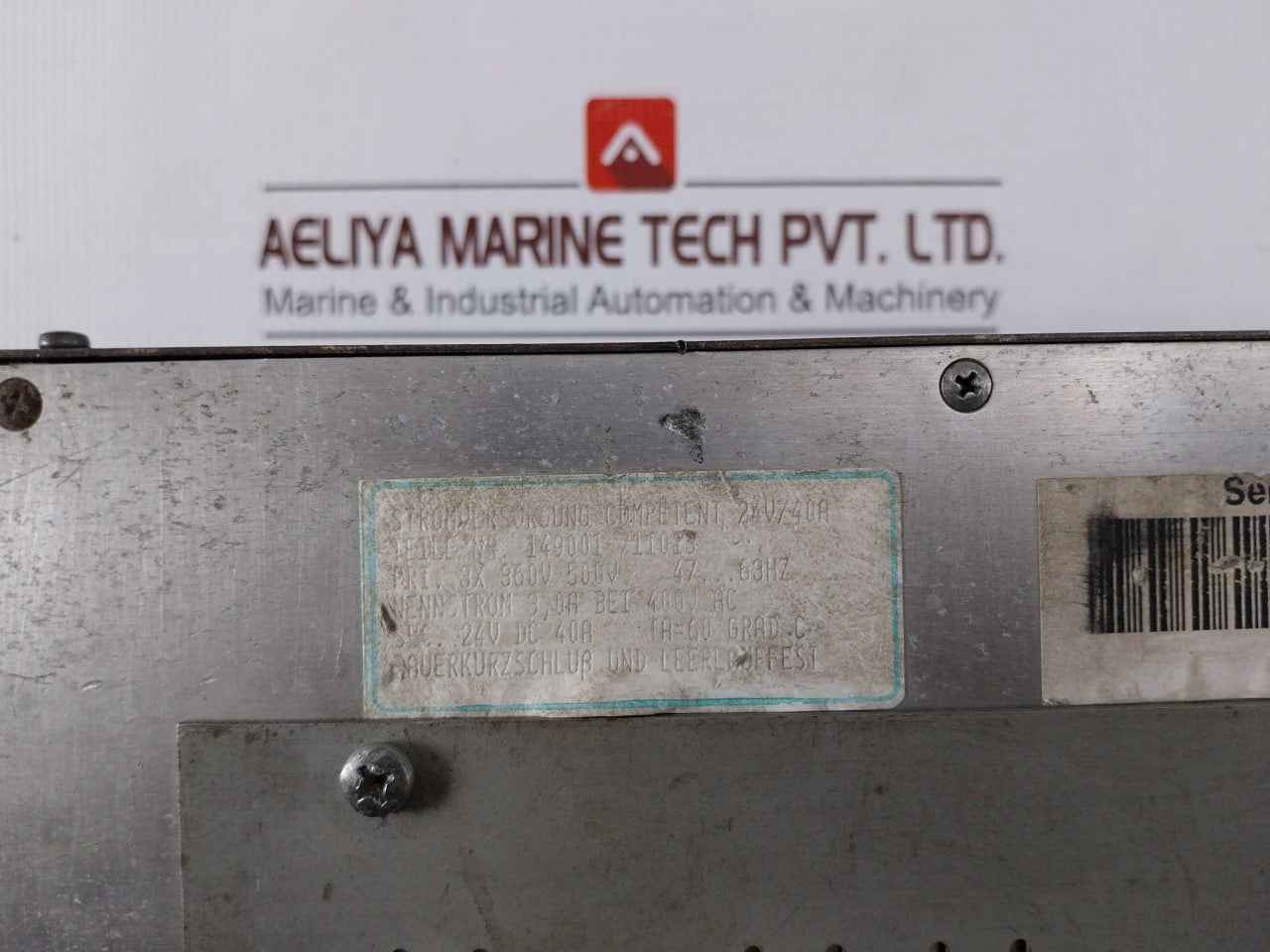 J. Schneider 149001-711013 Power Supply Competent 47-63hz 360v-500v