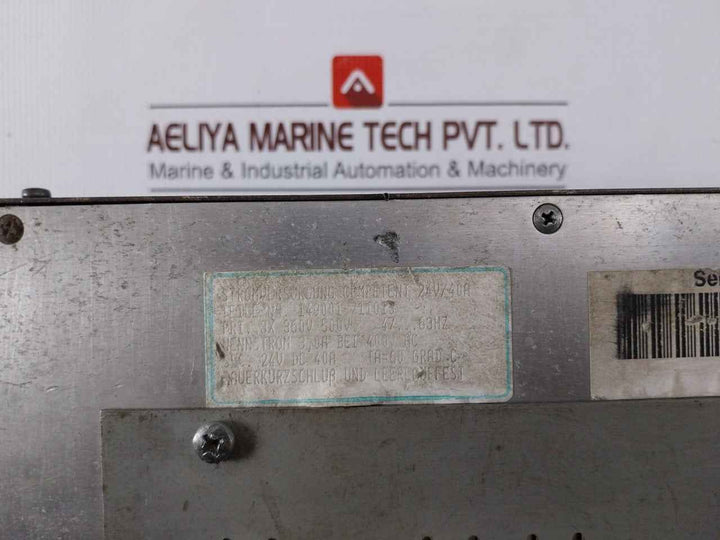 J. Schneider 149001-711013 Power Supply Competent 47-63hz 360v-500v