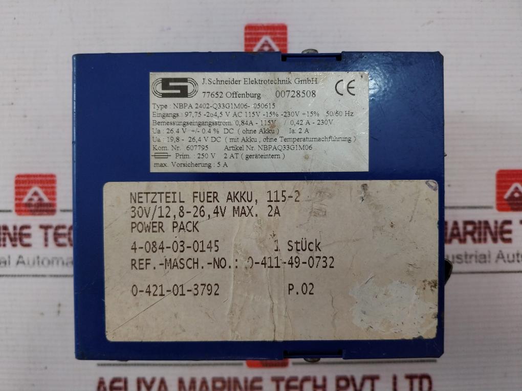 J.Schneider Elektrotechnik Nbpa 2402-q33G1M06-050615 Power Supply