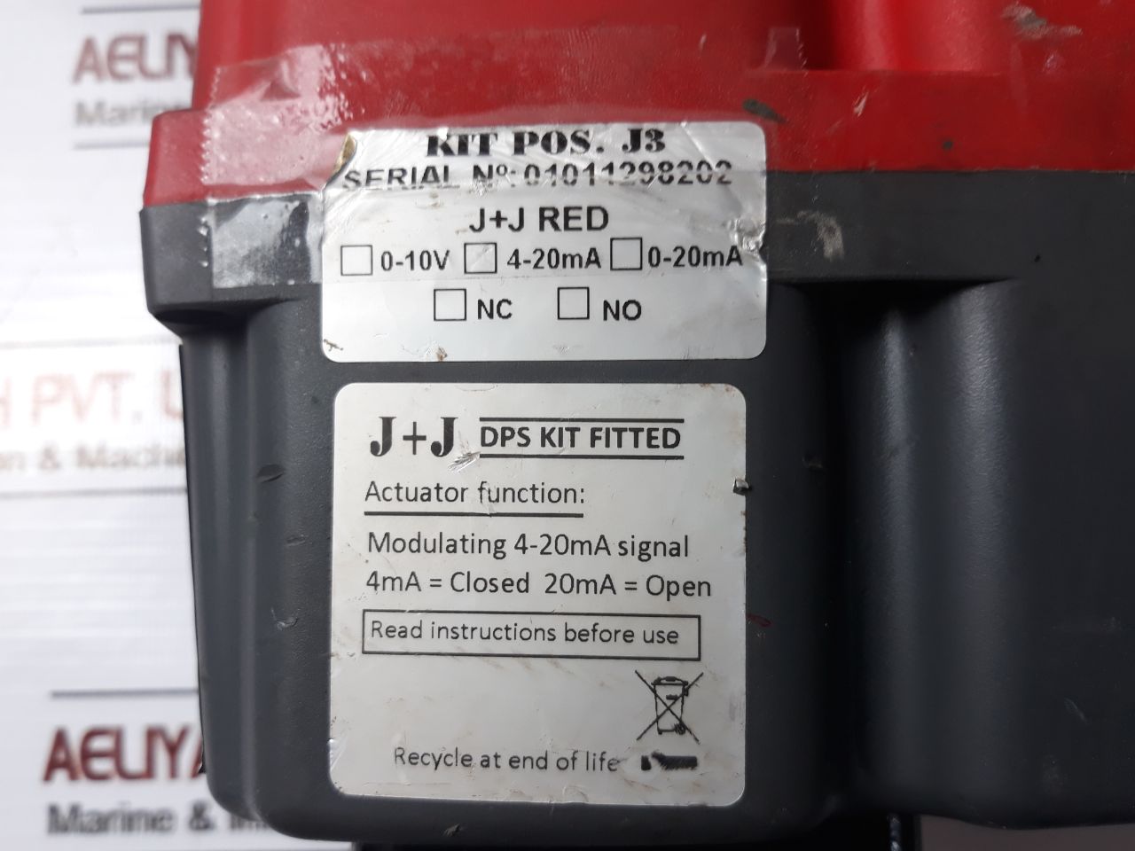 J+J H55 Dps Multi Voltage Smart Electric Actuator With Led Status Light Ver 00