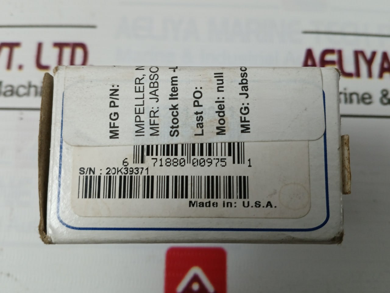 Jabsco 14281-0001 Flexible Rubber Impeller ,Neoprene 14281 1