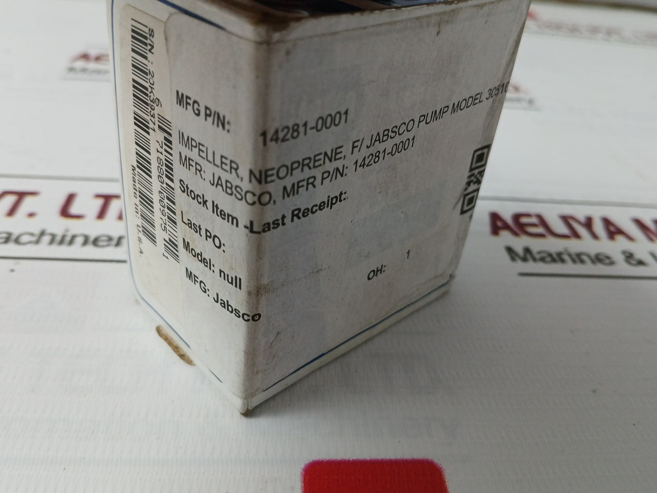 Jabsco 14281-0001 Flexible Rubber Impeller ,Neoprene 14281 1