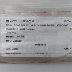 Jabsco 18753-0257 Lip Bearing Seal 43002-0012