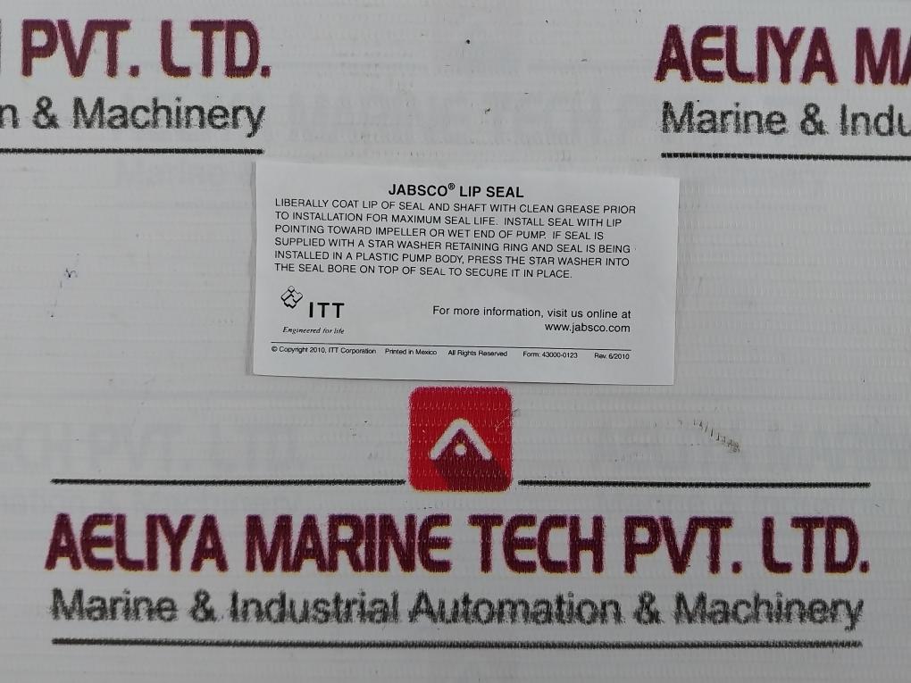 Jabsco 18753-0257 Lip Bearing Seal 43002-0012