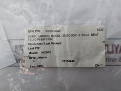 Jabsco 30520-0003 Neat Fluid Pump 10154840