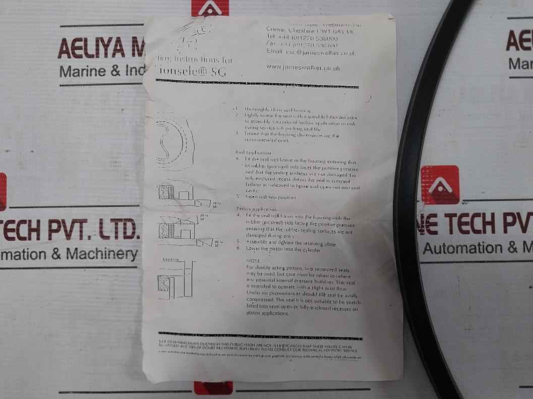 James Walker 33310033 Graphite Rubber Seal O-ring Sl144700