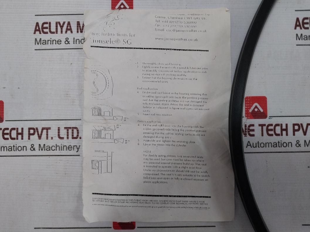 James Walker 33310033 Graphite Rubber Seal O-ring Sl144700