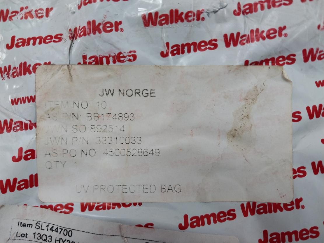 James Walker 33310033 Graphite Rubber Seal O-ring Sl144700