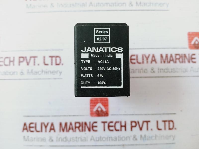 Janatics Ac11a Solenoid Valve Coil Pneumatic 220v Ac 6w