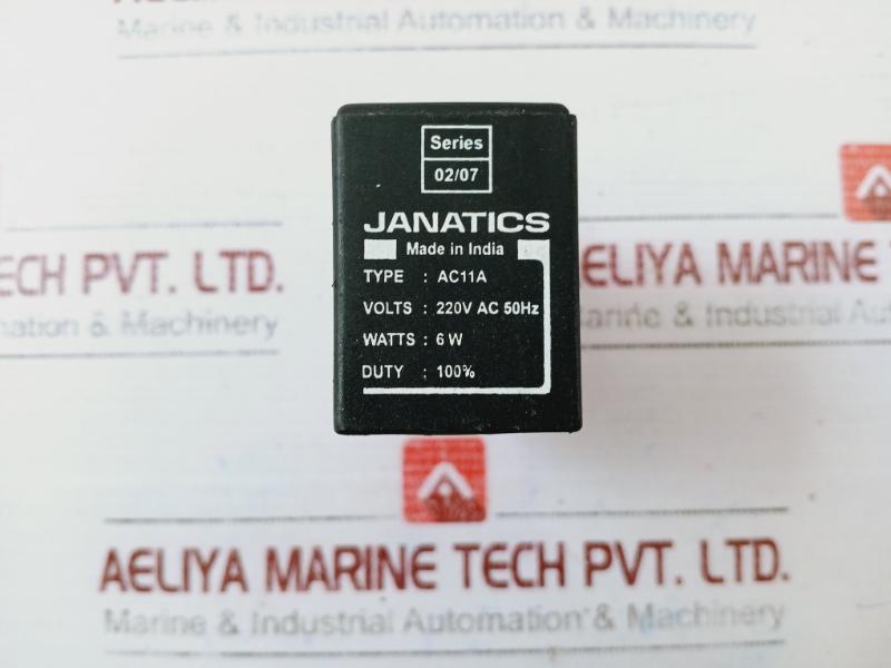Janatics Ac11A Solenoid Valve Coil Pneumatic 220V Ac 6W