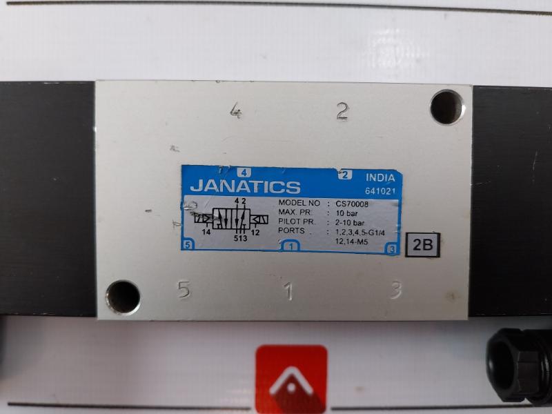 Janatics Cs70008 Solenoid Valve 10 Bar 24Vdc