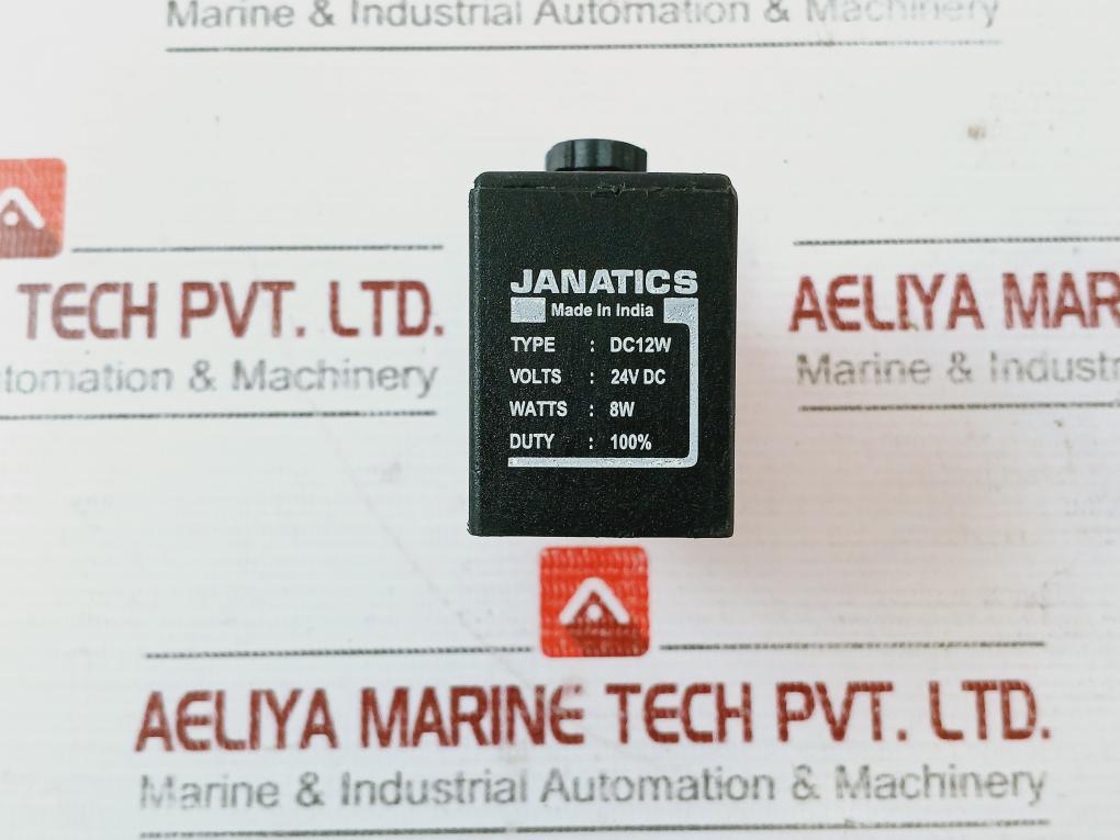 Janatics Dc12W Solenoid Coil 24V Dc 8W, 1V