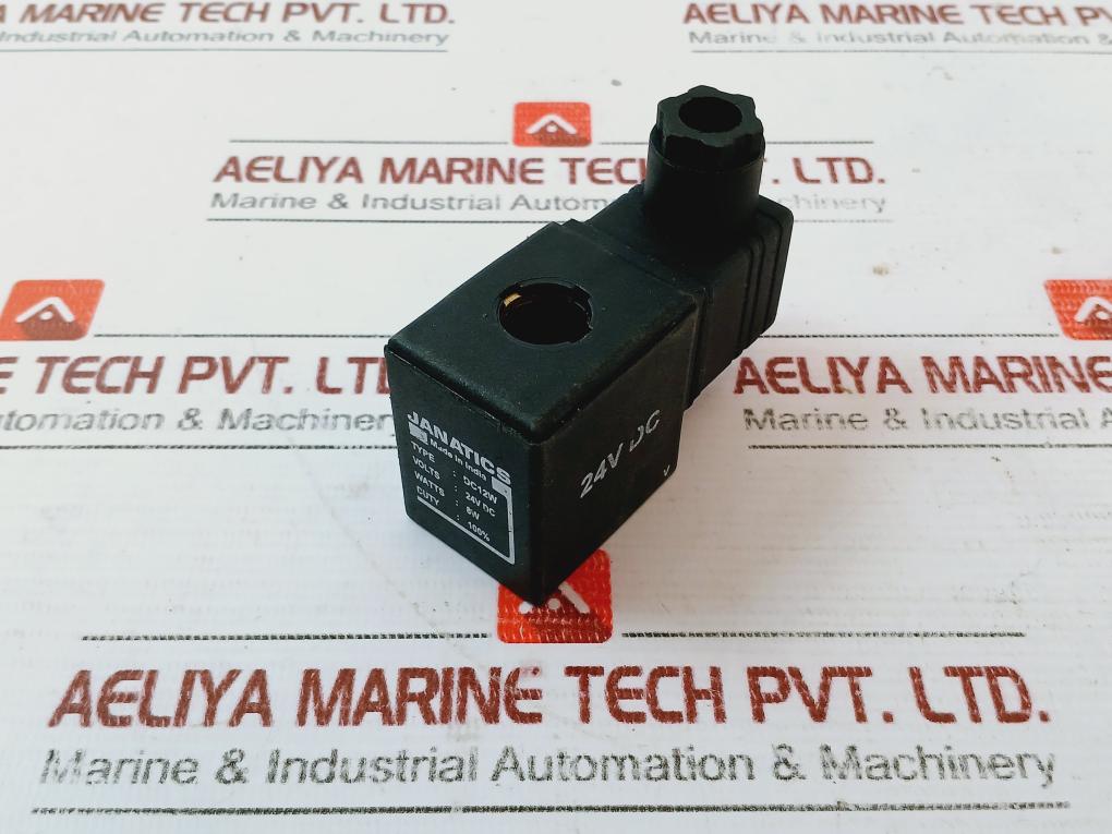 Janatics Dc12W Solenoid Valve 24V Dc 100%, 8W