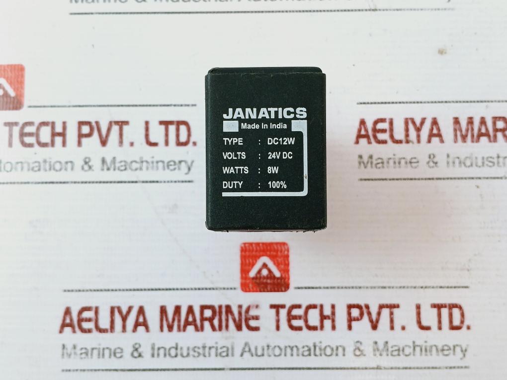 Janatics DC12W Solenoid Valves 24V DC 8W, 1P