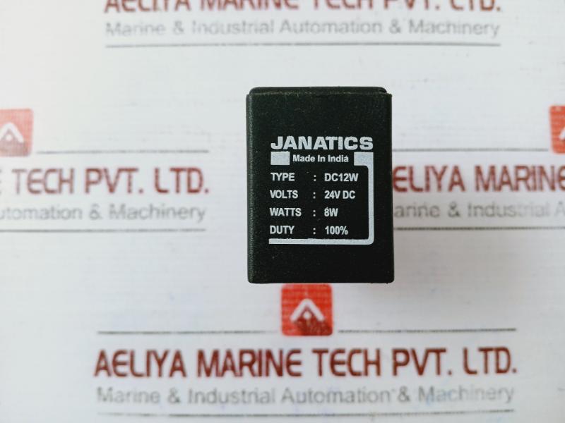 Janatics Dc12w Solenoid Valve 24v Dc 8w Duty 100%