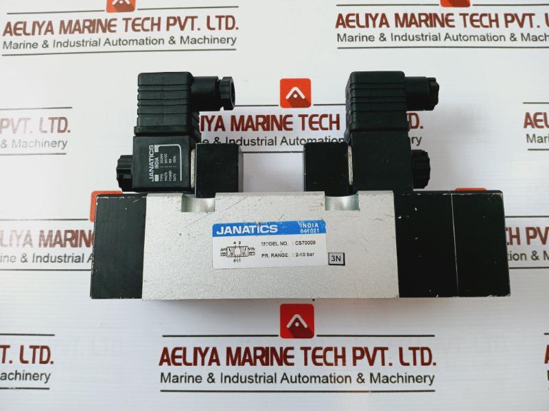 Janatics Dc24W Pneumatic Solenoid Valve, Cs70009, 24V Dc