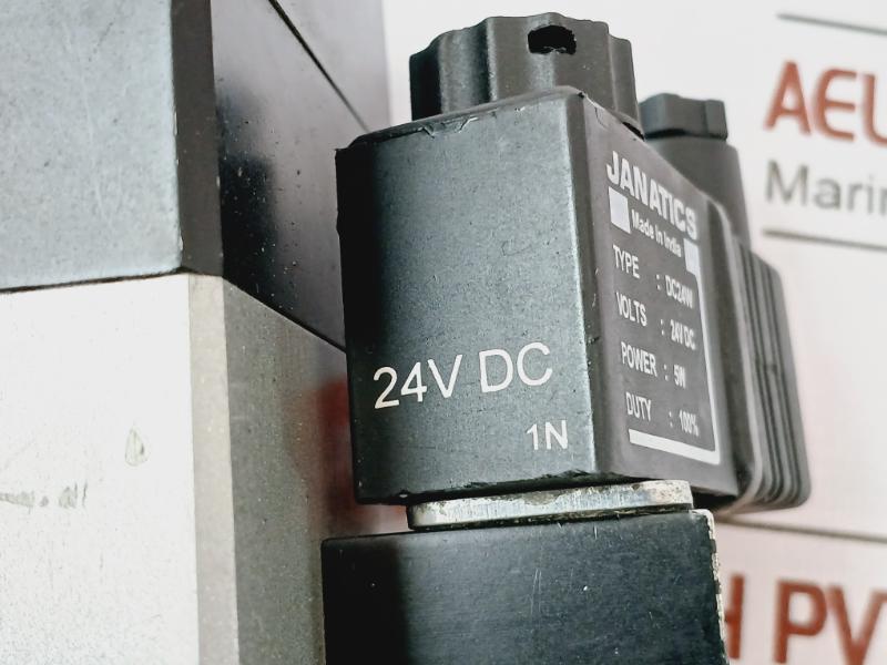 Janatics Dc24W Pneumatic Solenoid Valve, Cs70009, 24V Dc