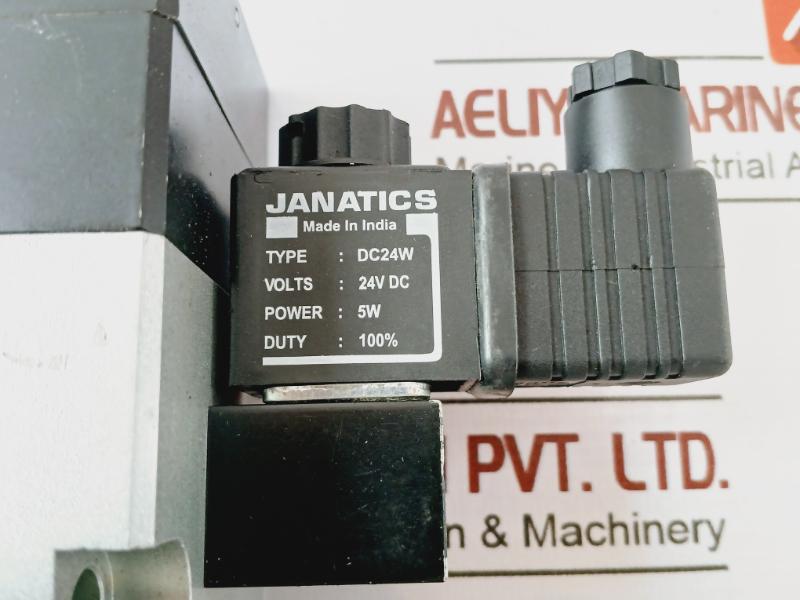 Janatics Dc24W Pneumatic Solenoid Valve, Cs70009, 24V Dc