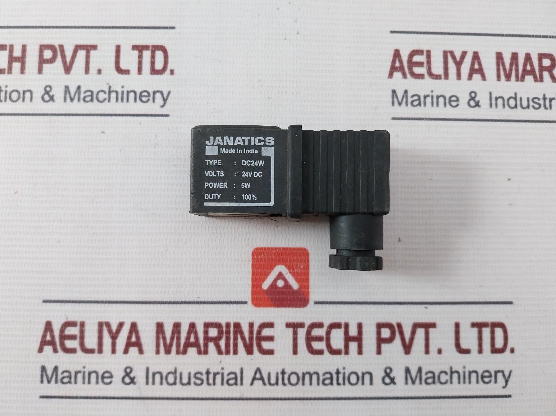 Janatics Dc24W Solenoid Valve 24Vdc-5W, Duty 100%