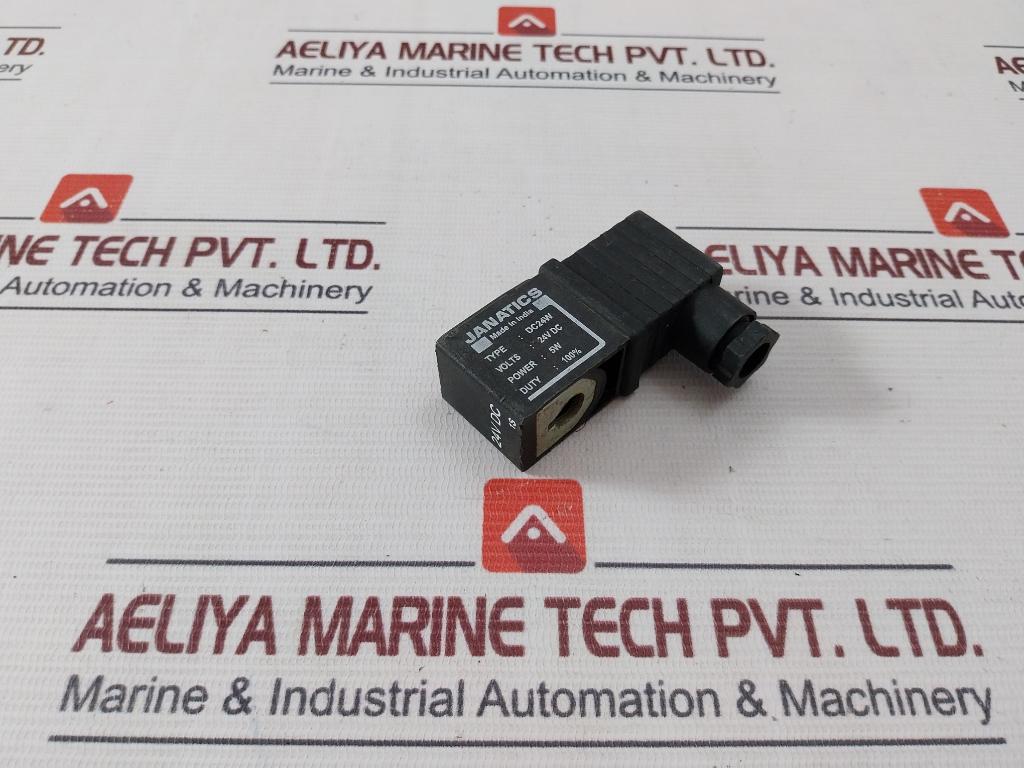 Janatics Dc24W Solenoid Valve 24Vdc-5W, Duty 100%