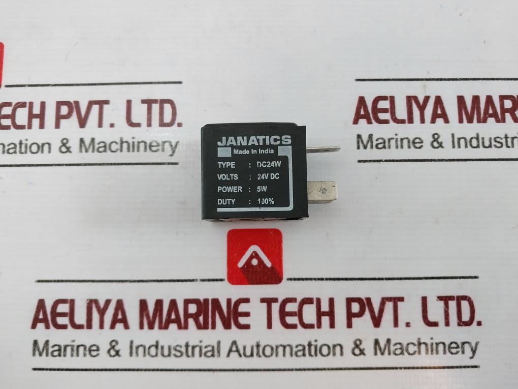 Janatics Solenoid Valve Dc24W-24Vdc, Duty 100%