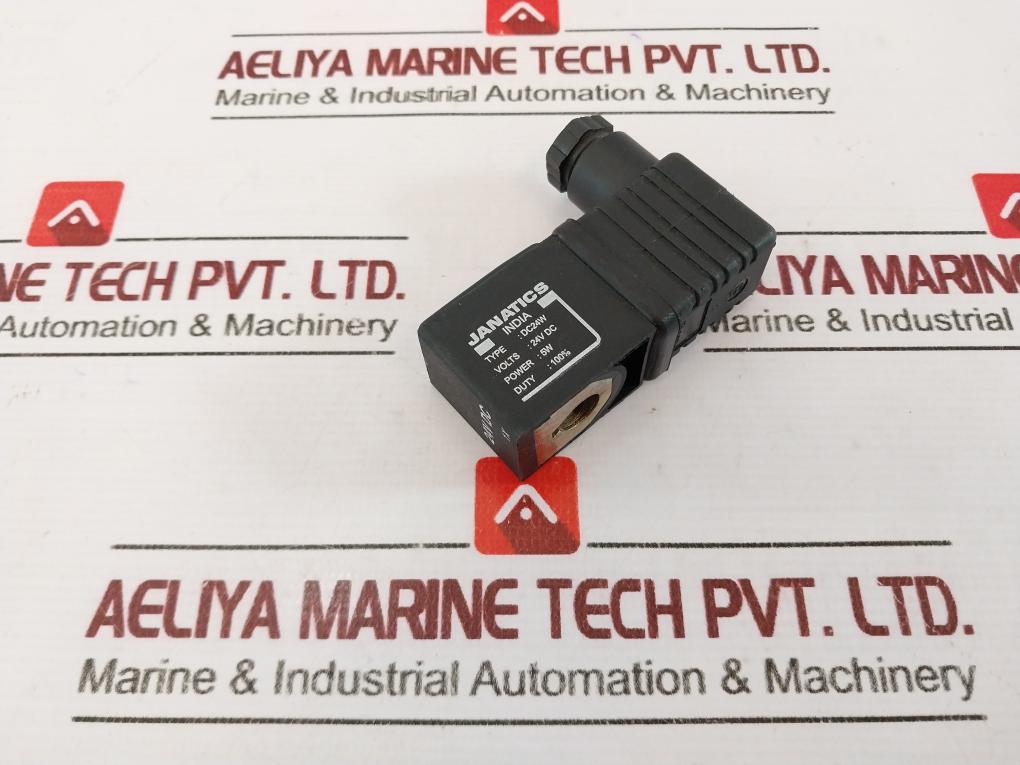 Janatics Dc24W Solenoid Valve 24Vdc-5W, Duty 100%
