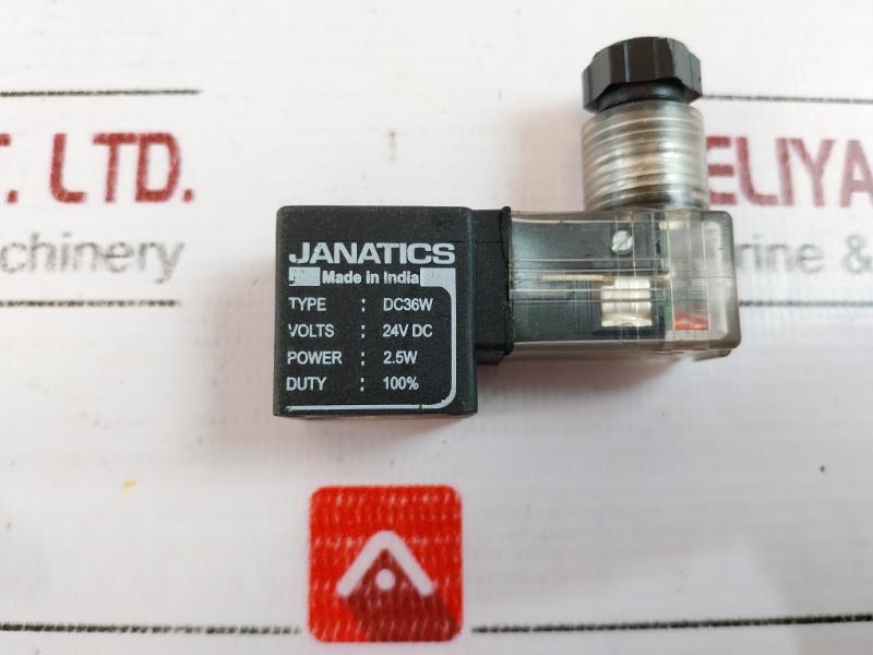 Janatics Dc36W Solenoid Valve Volts: 24V Dc Power: 2.5W