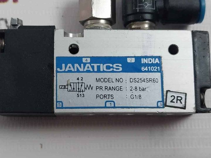 Janatics Ds254Sr60 Single Solenoid Pilot Operated Valve With Spring Return